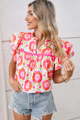 boho floral blouses wholesale