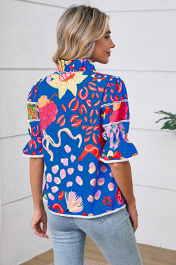 whole sale abstract print blouses