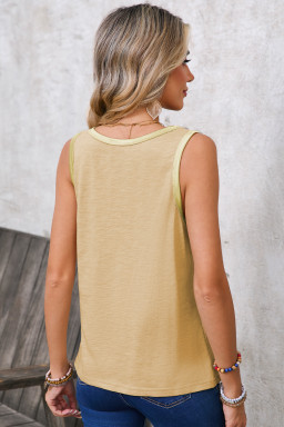 contrast trim tank tops online