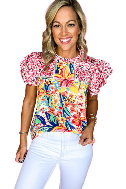 bulk ruffle floral blouses
