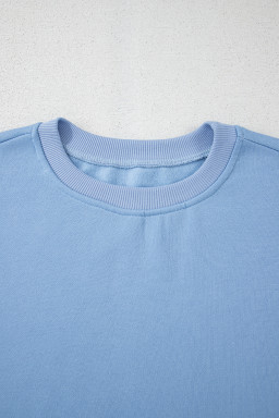 Myosotis Sweet Bowknot Round Neck Sweatshirt