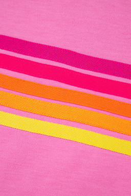 Bonbon Colorful Striped Casual Tee