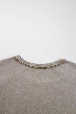 Sage Green Vintage Washed Dolman Sleeve Oversized T Shirt