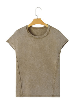Sage Green Vintage Washed Dolman Sleeve Oversized T Shirt