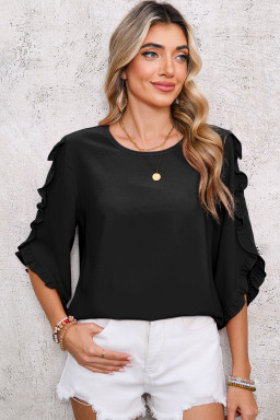 black tulip sleeve blous