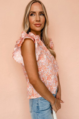 bulk orange floral blouses