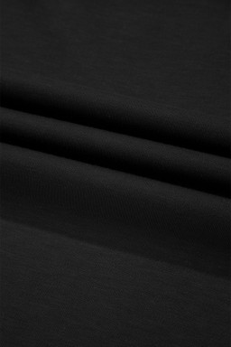 Black Cropped Tee and Ruffle High Waist Skort Set