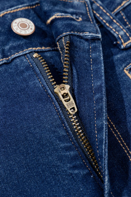 Sail Blue Center Seam Deep Washed Straight Jeans
