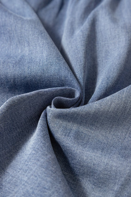 Dusk Blue Raw Hem Plus Size Denim Shorts