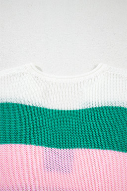 colorblock knit tops