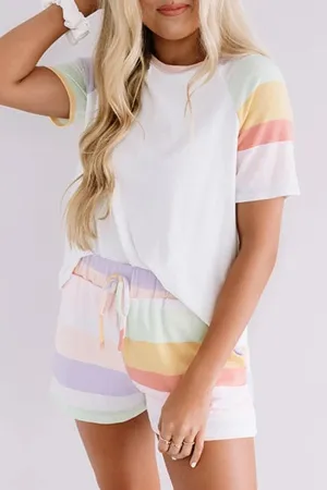 Wholesale Colorful Stripe Loungewear 