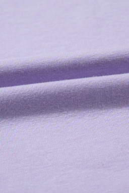 Purple Colorblock Patchwork Oversized T Shirt