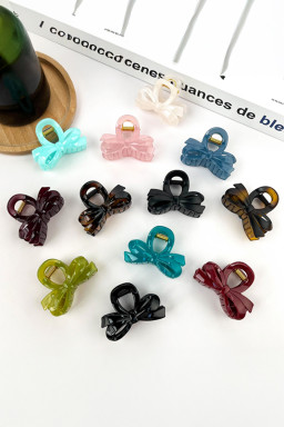 Black Bow Hollow Out Hair Clip