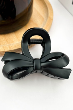 Black Bow Hollow Out Hair Clip