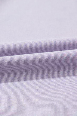 Orchid Petal Double Chest Pocket Denim Shirt Dress