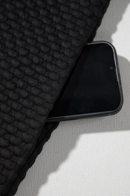 Black Textured Cap Sleeve T Shirt Shift Mini Dress