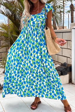 square neck boho dresses in bulk