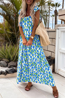square neck boho dresses supplier