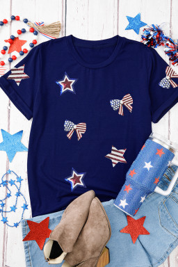 usa flag bow t shirts supplier