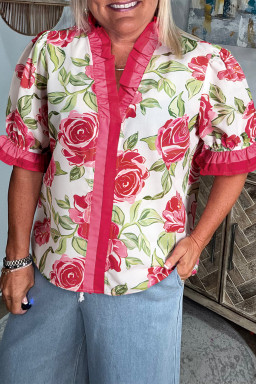 whole sale frill neck blouses