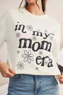 In My Mom Era Flower Graphic Loose Tee