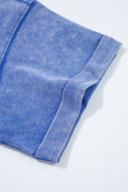 Ashleigh Blue Mineral Wash Star Patched Loose Pants Set