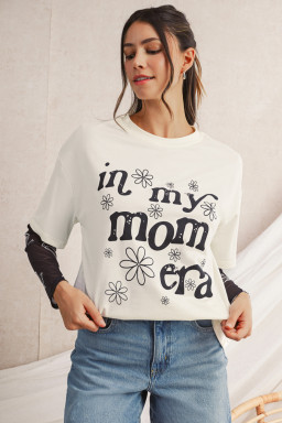 In My Mom Era Flower Graphic Loose Tee