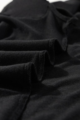 Black Floral Crochet Patchwork Crew Neck Sleeveless Top