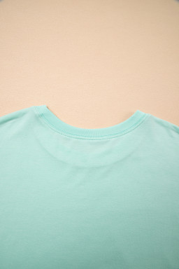 Moonlight Jade Solid Color Pocket Raw Edge Babydoll Dress