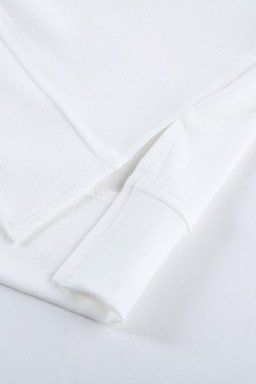 Sky Blue Crew Neck Colorblock Tee