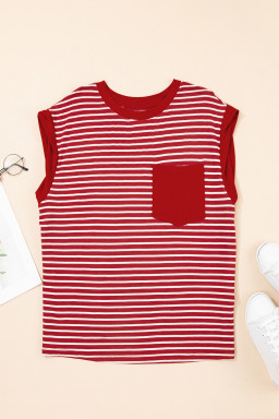 striped sleeveless tees distributor