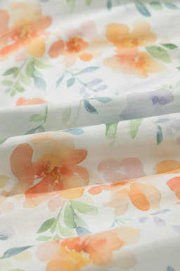 Beige Floral Print Smocked High Waist Puff Sleeve Mini Dress