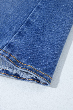 Ashleigh Blue Wrapped Crossed Waist Denim Mini Skirt