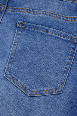 Ashleigh Blue Wrapped Crossed Waist Denim Mini Skirt