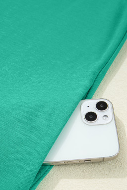 Mint Green Contrast Trim V Neck Sleeveless Mini Dress