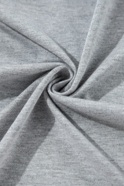 Light Grey Split Long Cardigan and Skinny Pants Loungewear Set