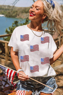 wholesale American flag t shirts