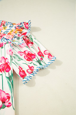 floral plus size tops in bulk