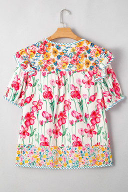 floral plus size tops whole sale