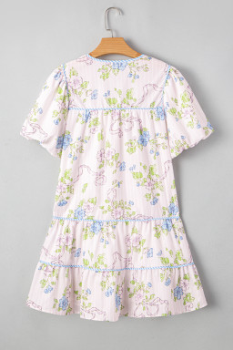 wholesale boho tie neck dresses