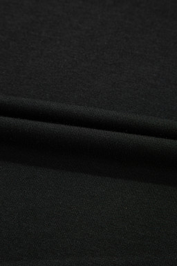 Black Leopard Ruffle Patchwork Sleeve Plus Size Summer Top