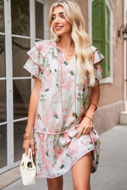tie neck mini dresses vendor