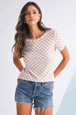 checkered t shirts whole sale