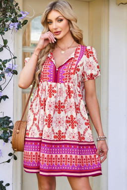 bulk floral mini dresses