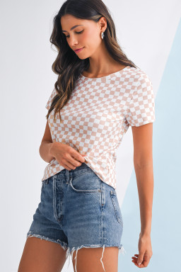 wholesale checkered t shirts
