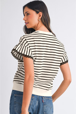 black striped tops in bulk