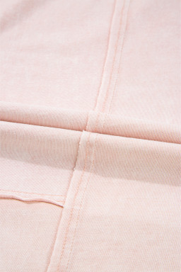 Pink Flower Patch Mineral Washed Cropped Wide Leg Pants