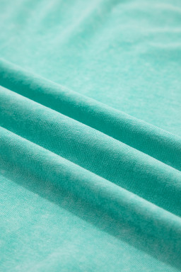 Mint Green 2 Pieces Mineral Wash Cotton Tank Top Lined Split Skort Set