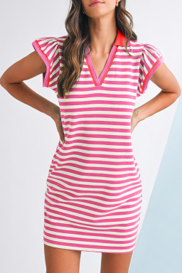 pink striped dresses bulk