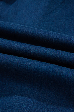 Dirty Blue Zipped Bodycon Sleeveless Denim Mini Dress